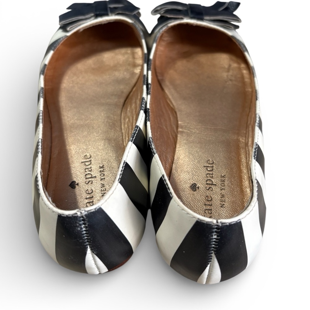 Sale!l‼️ Kate Spade Glitter Toe Black and White Flats - Picture 2 of 5